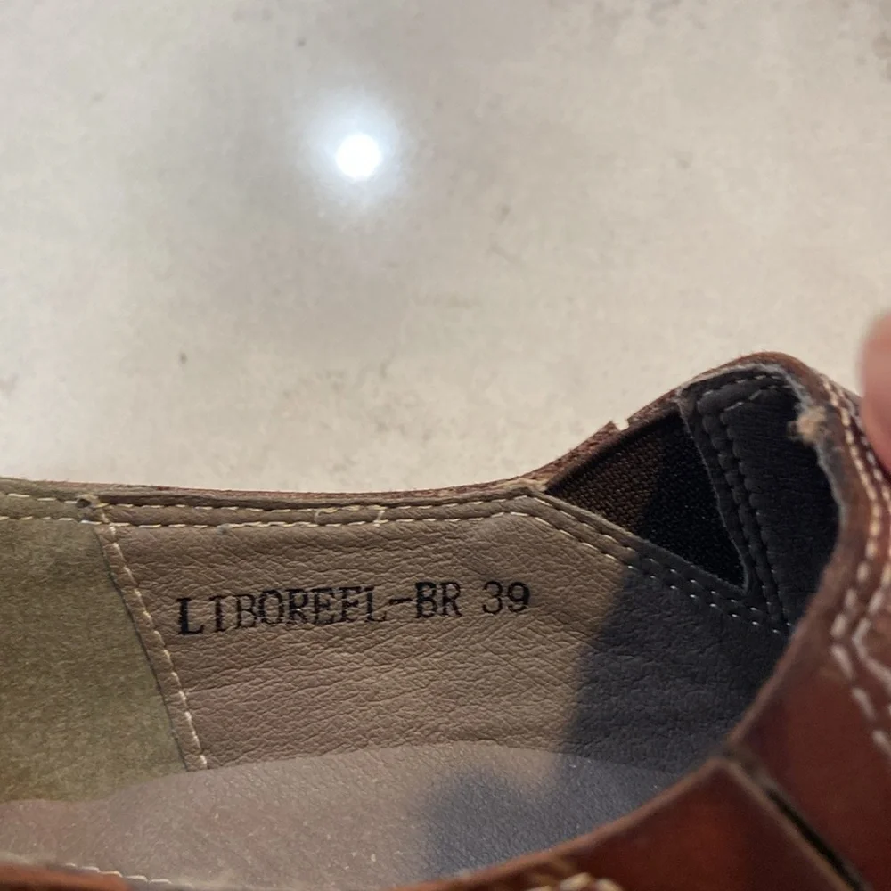 L'Artiste by Spring Step Liboreel Leather Pumps Dark Brown Women's 39/8.5 - Picture 5 of 9